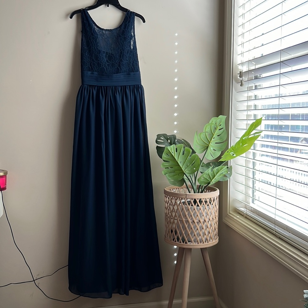 Navy Blue Gown Dress